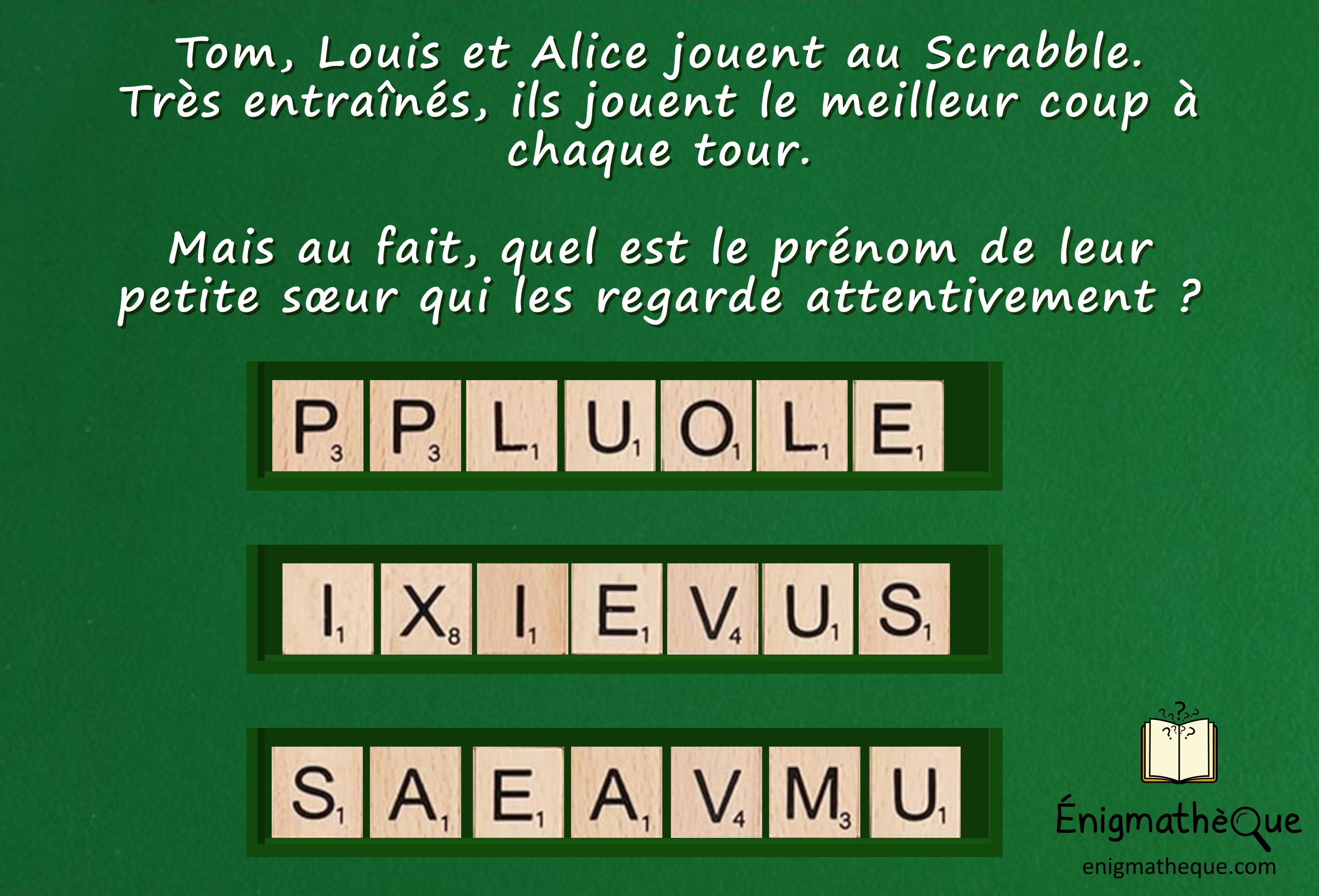 Partie de Scrabble Partie de Scrabble